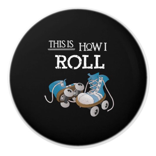 70年代これは私がヴィンテージのレトロのローラースケートをいかに転がるかです セラミックノブ (正面)