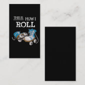 70年代これは私がヴィンテージのレトロのローラースケートをいかに転がるかです 名刺 (正面/裏面)