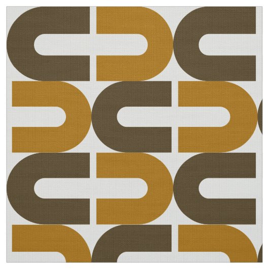 70年代とモダンレトロの破損した楕円パターン ファブリック (見本)