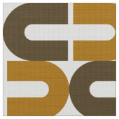 70年代とモダンレトロの破損した楕円パターン ファブリック (クローズアップ)