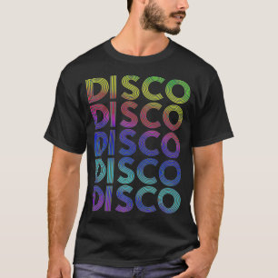 70年代と80年代のパーティーディスコ ヴィンテージ レトロ ダンス Tシャツ