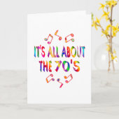 70年代について カード (黄色い花)