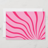 70年代のインスパイアレトロ卒業パーティー写真 招待状 (裏面)