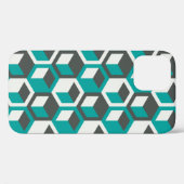 70年代のインスパイア抽象芸術レトロジオメトリックシームレスパット Case-Mate iPhoneケース (裏面 (横))
