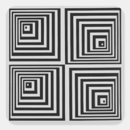 70年代のオペアート スクエアシール