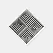 70年代のオペアート スタンダードカクテルナプキン (角)