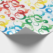 70年代のカラーとシェイプのラッピング紙 ラッピングペーパー