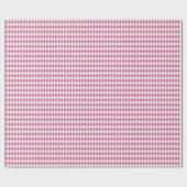 70年代のタータンチェック ピンキー ラッピングペーパー (フラット)