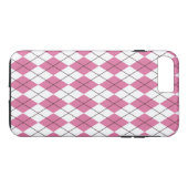 70年代のタータン柄ピンク Case-Mate iPhoneケース (裏面(横))