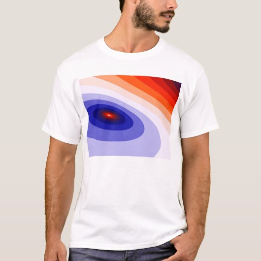 70年代のダンス・フロアのグラフィックアートのティー Tシャツ (正面)