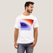 70年代のダンス・フロアのグラフィックアートのティー Tシャツ (正面フル)