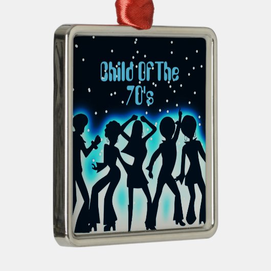 70年代のティール(緑がかった色) メタルオーナメント (右)