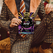 70年代のディスコパーティー70年代ヒッピー誕生日レイブ 招待状