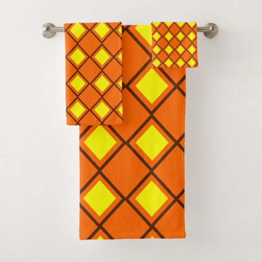 70年代のハーレキン バスタオルセット (インサイチュ)