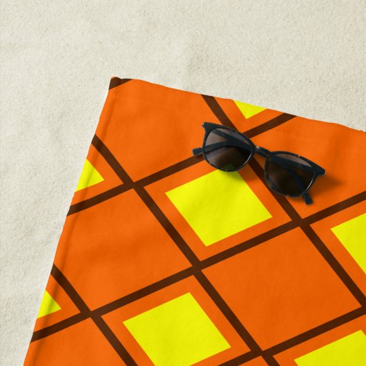 70年代のハーレキン ビーチタオル (インサイチュ)