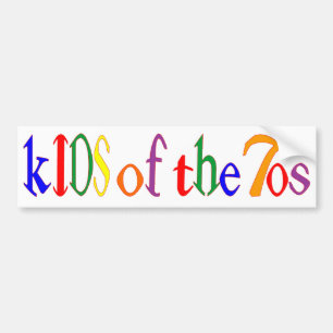 70年代のバンパーステッカーの子供 バンパーステッカー