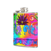 70年代のヒッピーのフラスコ フラスク (左)