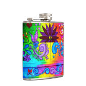 70年代のヒッピーのフラスコ フラスク (右)