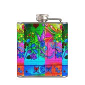 70年代のヒッピーのフラスコ フラスク (裏面)