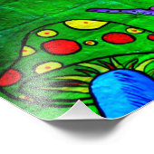 70年代のヒッピーの壁画サイケデリック写真プリント フォトプリント            (角)