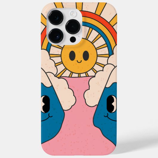 70年代のヒッピースタイル  ケース・メイト iPhoneケース Case-Mate iPhoneケース (裏面)