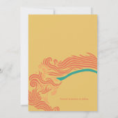 70年代のビンテージ・グルービー・ウェーブス、保存の日 招待状 (裏面)