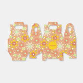 70年代のビーズピーチカラーサマーパターン フェイバーボックス (折り畳みなし)