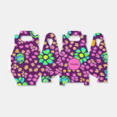 70年代のビーブスパープルカラーサマーパターン愛用ボックス フェイバーボックス (折り畳みなし)