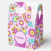 70年代のビーブスパープルカラーサマーパターン フェイバーボックス (オープン)