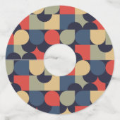 70年代のベクターアート ワイングラスタグ (裏面)