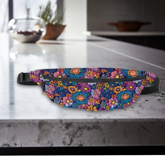 70年代のボホー フラワー フラワーズ ファニーパック