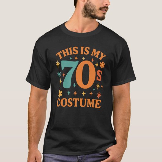 70年代のレトロなコスチュームがおもしろい Tシャツ (正面)