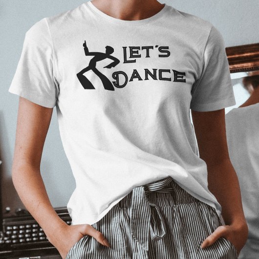 70年代のレトロなディスコ音楽の雰囲気ダンス Tシャツ
