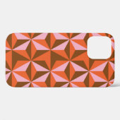 70年代のレトロなヴィンテージパターン背景 Case-Mate iPhoneケース (裏面 (横))