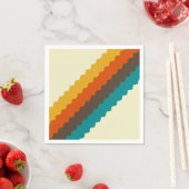 70年代のレトロパターン スタンダードカクテルナプキン (インサイチュ)