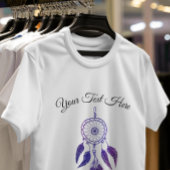 70年代のレトロパープルドリーキャッチャーカスタマイズ引用文 Tシャツ