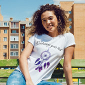 70年代のレトロパープルドリーキャッチャーカスタマイズ引用文 Tシャツ