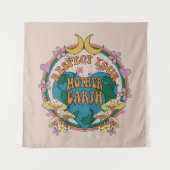 70年代のレトロマザーアース・グラフィック タペストリー (正面)