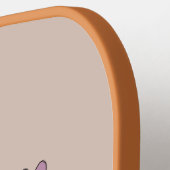 70年代のレトロマザーアース・グラフィック ピックルボールラケット (左詳細)