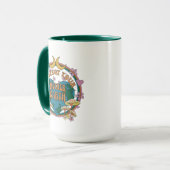 70年代のレトロマザーアース・グラフィック マグカップ (正面左)