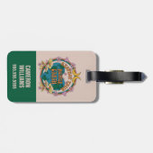 70年代のレトロマザーアース・グラフィック ラゲッジタグ (裏面横)