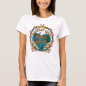 70年代のレトロマザーアース・グラフィック Tシャツ (正面)