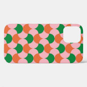 70年代のレトロヴィンテージパターン背景画, 70年代, ge Case-Mate iPhoneケース (裏面 (横))