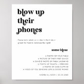 70年代のレトロ吹は電話のサインを結婚書き上げる ポスター (正面)