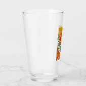 70年代のレトロ笑顔デイジー花 タンブラーグラス (右)