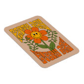 70年代のレトロ笑顔デイジー花 マグネット (右側)