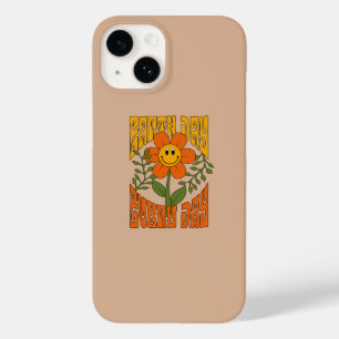 70年代のレトロ笑顔デイジー花 Case-Mate iPhone 14ケース