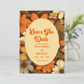 70年代のレトロ結婚フローラ セーブザデート (スタンド正面)