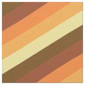 70年代のヴィンテージストライプ茶色の黄色 ファブリック (クローズアップ)