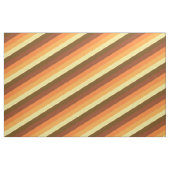 70年代のヴィンテージストライプ茶色の黄色 ファブリック (ファットクウォーター)